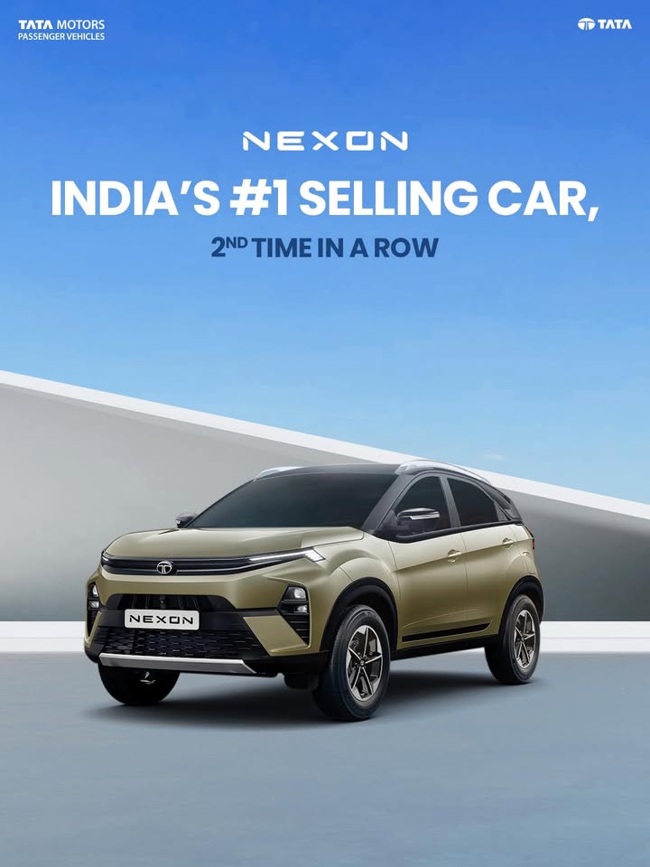 Nexon Indias No.1 selling car and Indias No.1 selling SUV, in February 2026 for the second month in a row