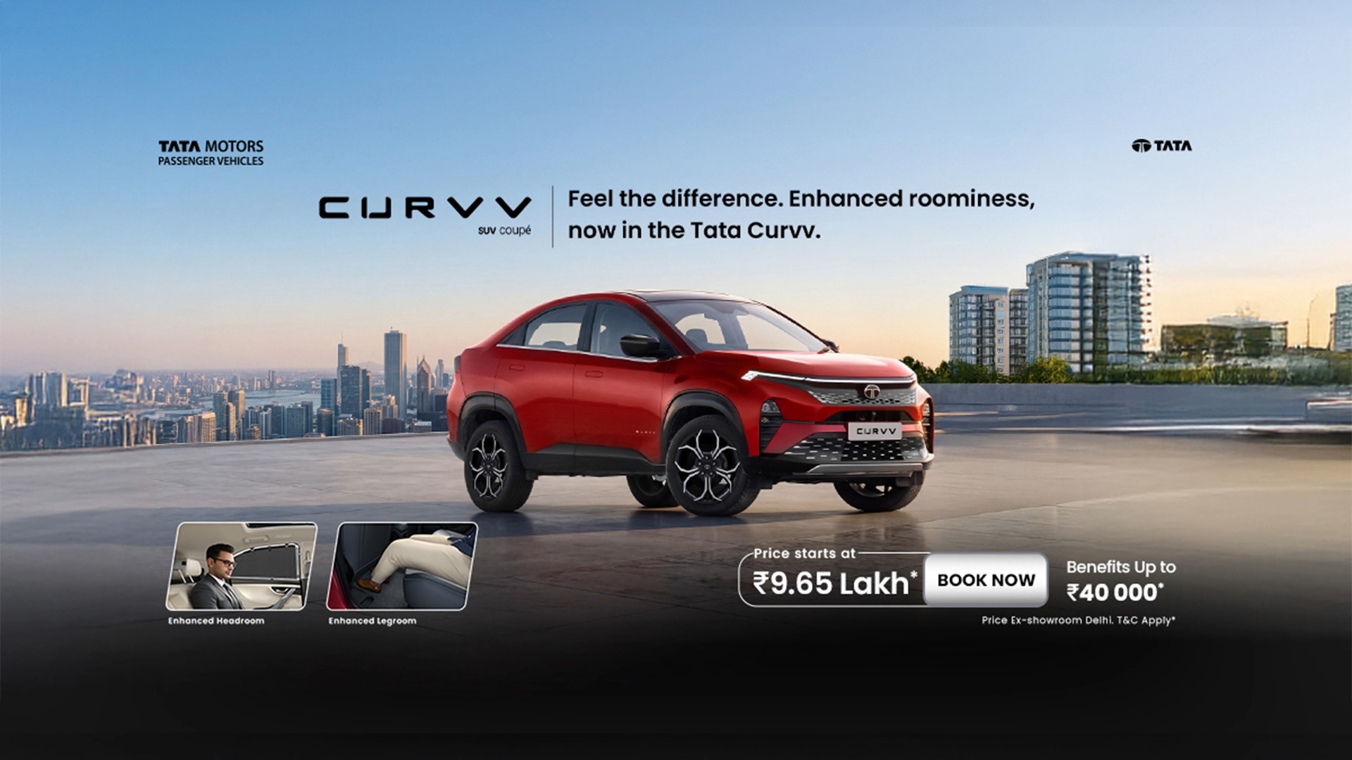 For a drive that has it all, TakeTheCURVV. CURVVExecutive TataCURVV CURVV SUVCoupe TataMotors