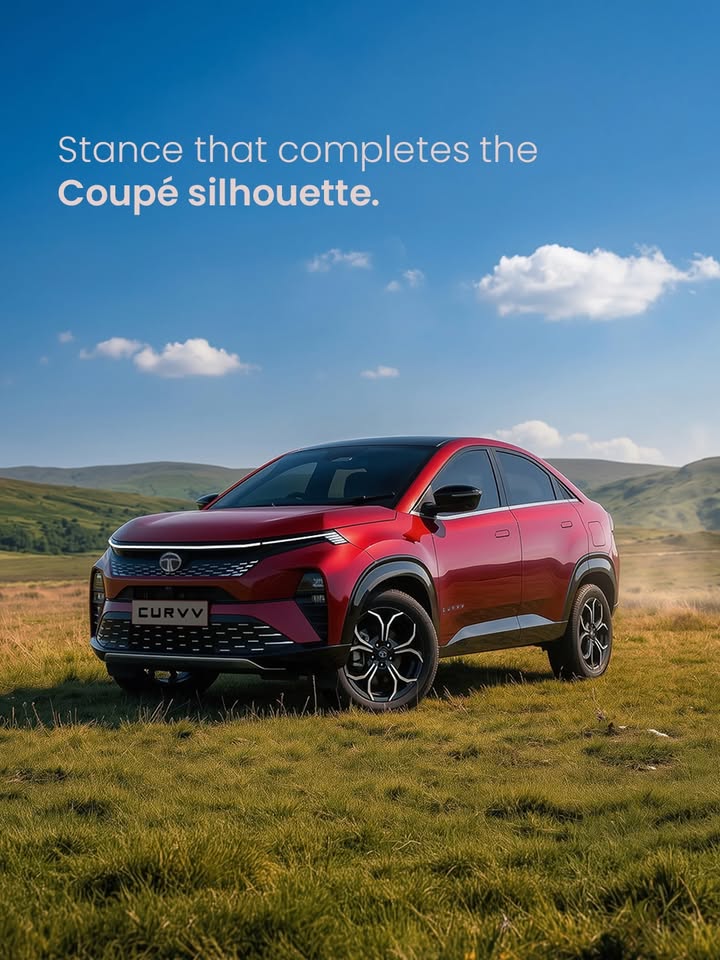 Coup design that commands, SUV stance that s felt. CURVVExecutive TataCURVV CURVV SUVCoupe TataMotors
