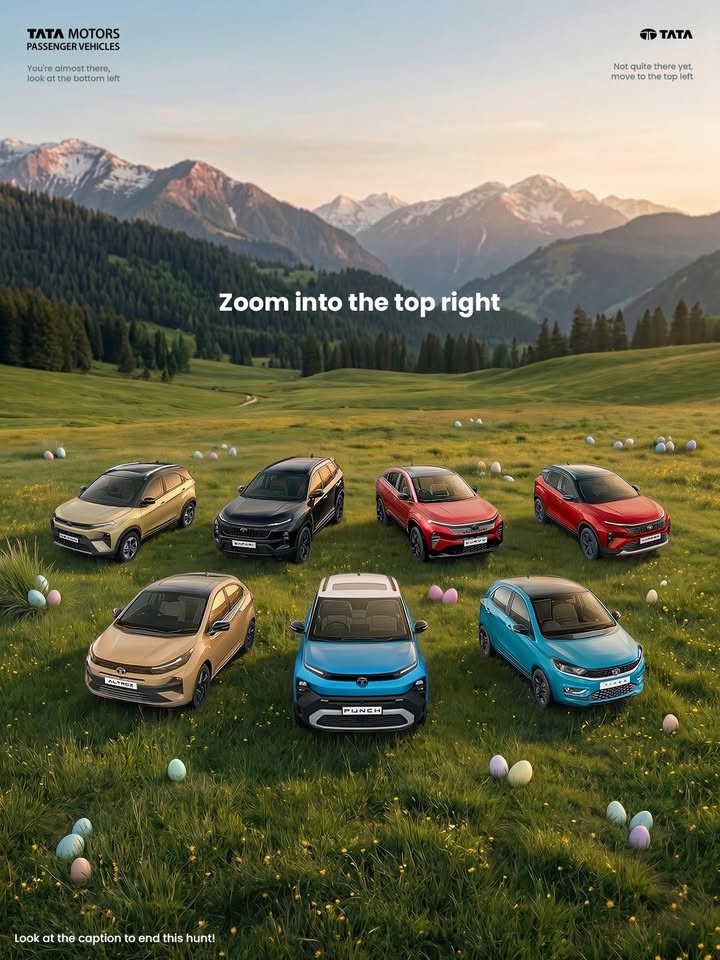 Some surprises are found. The best ones are driven. Happy Easter TataMotors TataMotorsPassengerVehicles HappyEaster