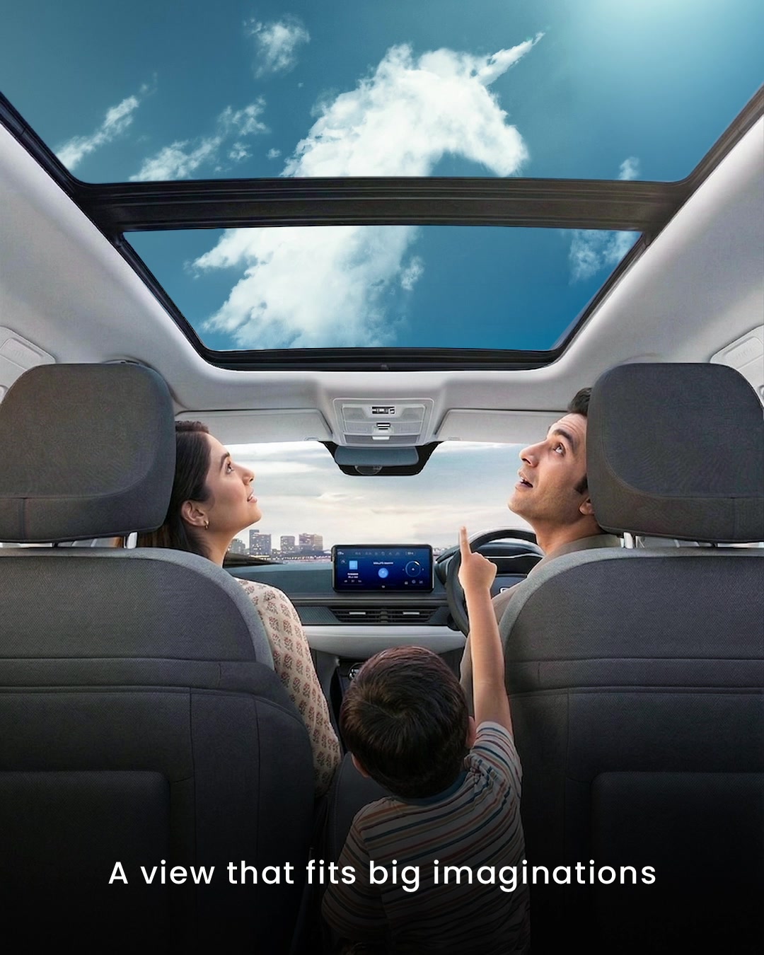 Open up to bigger possibilities with Nexon Pure PS with Panoramic Sunroof