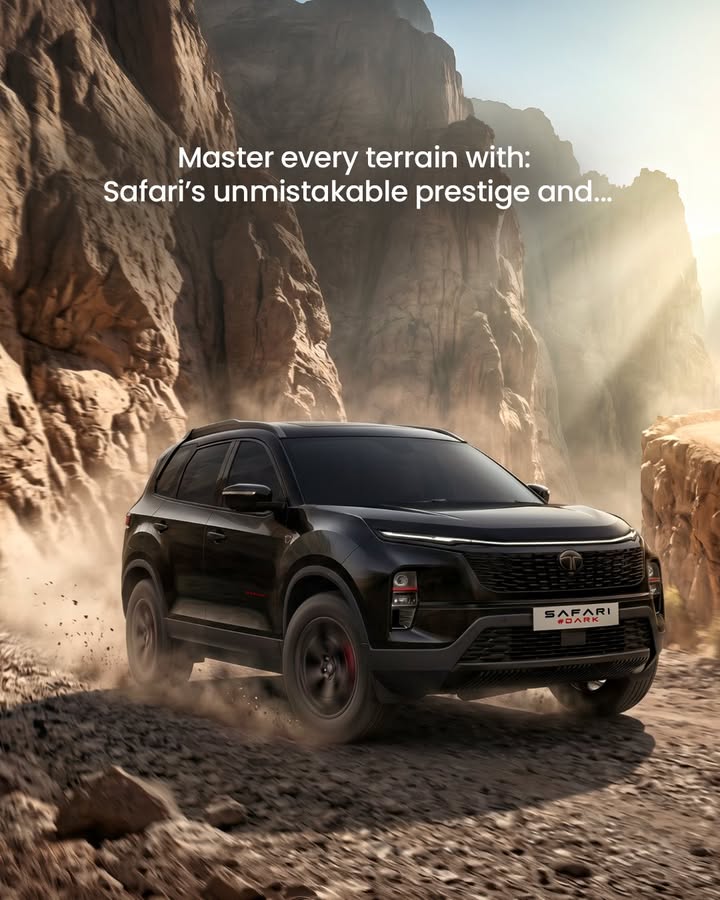 The view gets better when the road gets tougher. Harrier and Safari ULTRA Red DARK, now in Diesel