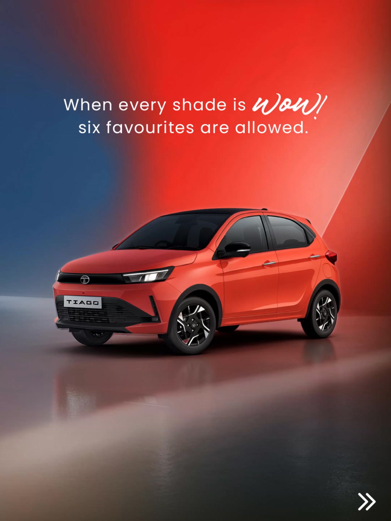 Some colours blend in. These were made to stand out. Meet The Next Gen Tiago in shades that are impossible to ignore