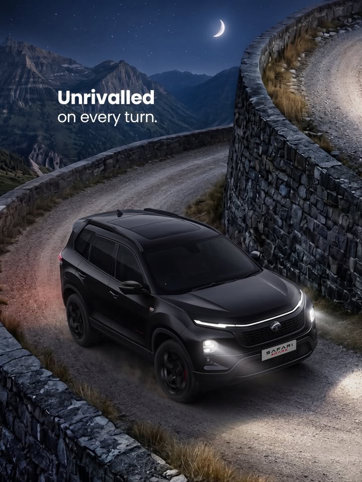 The best drives begin where smooth roads end. Harrier and Safari ULTRA Red DARK, now in Diesel