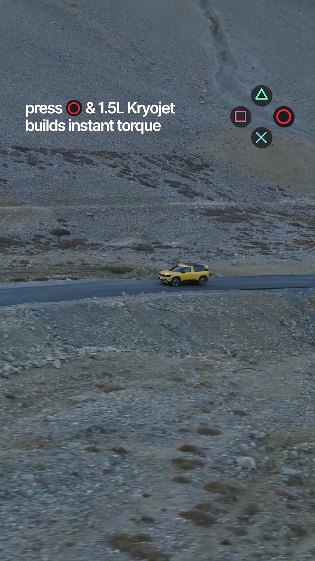 Its just like pressing the accelerator in real drive, where 1.5L Kryojet delivers that feel