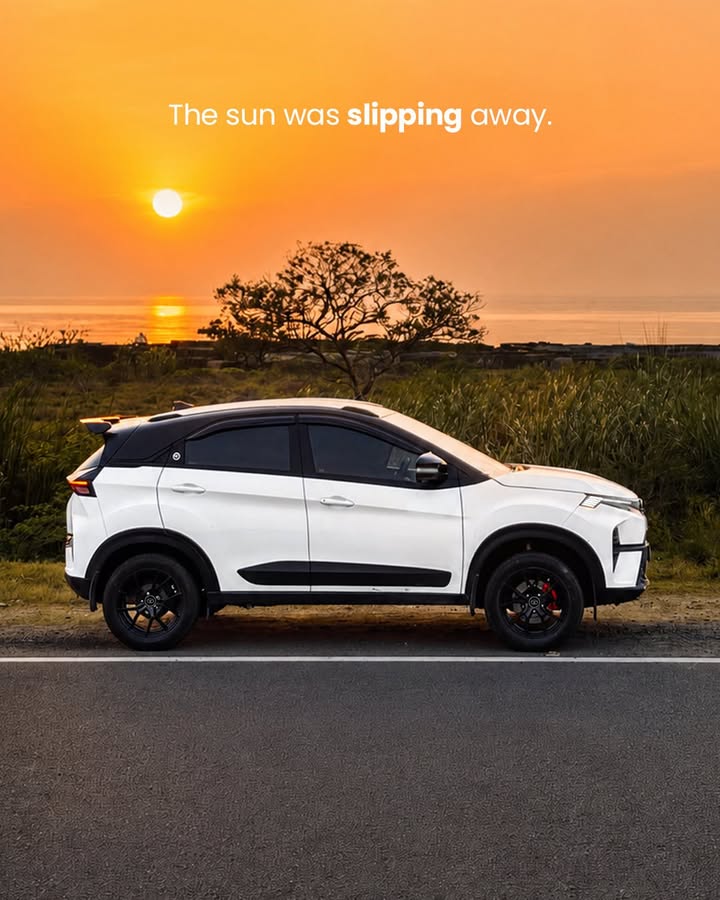 Prithiv turned a drive into a front row seat for golden hour with the Nexon