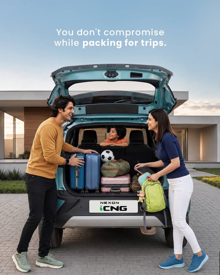 More to carry. More to enjoy. More of what matters. All with the Nexon iCNG. Nexon TataNexon TataMotorsPassengerVehicles