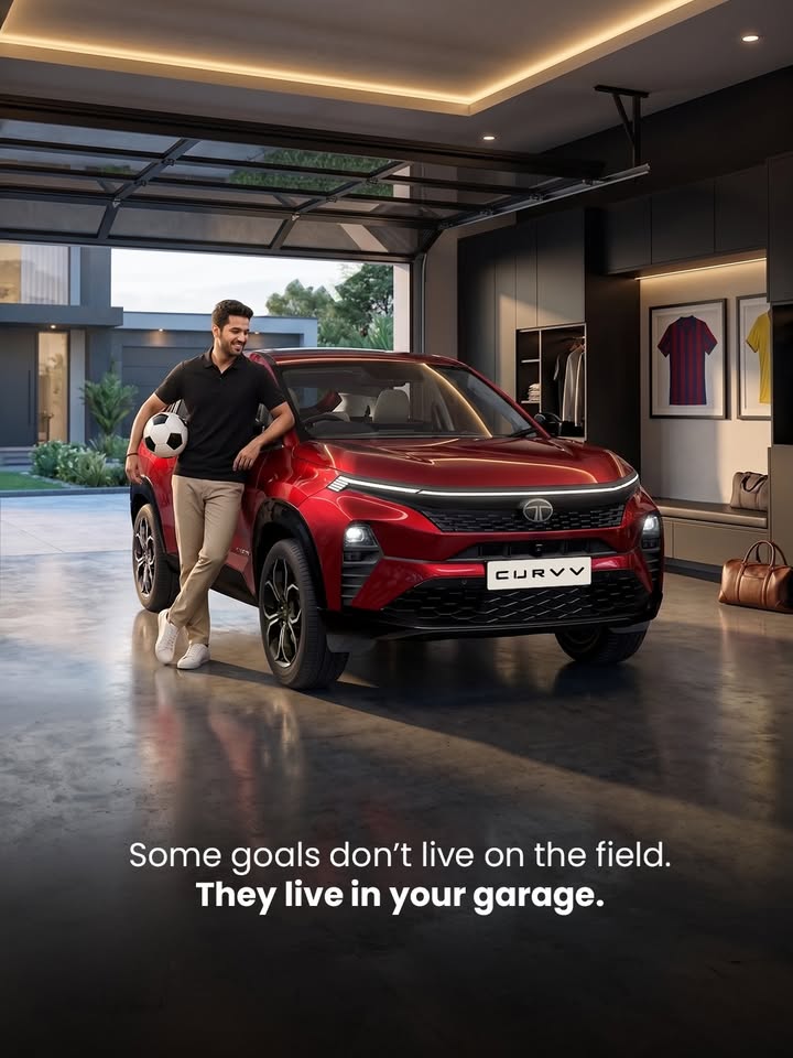 For those who chase goals beyond the game. TakeTheCURVV CURVVExecutive TataCURVV CURVV SUVCoupe TataMotors