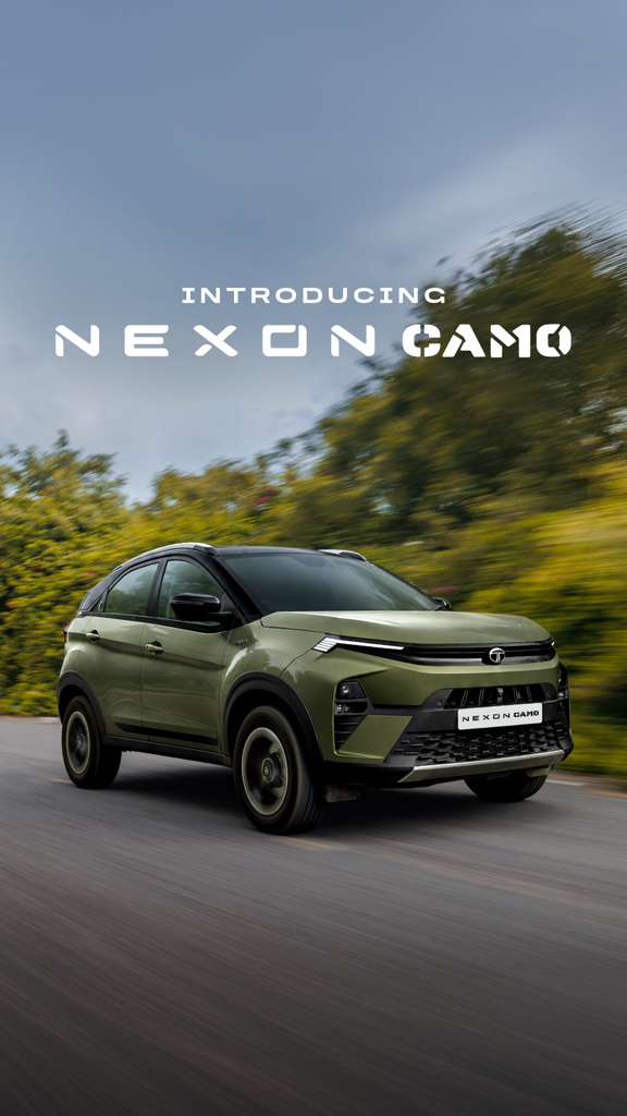 When your drive comes with smarter features, every drive feels one step ahead. Nexon CAMO. Starting at 9.99 Lakh