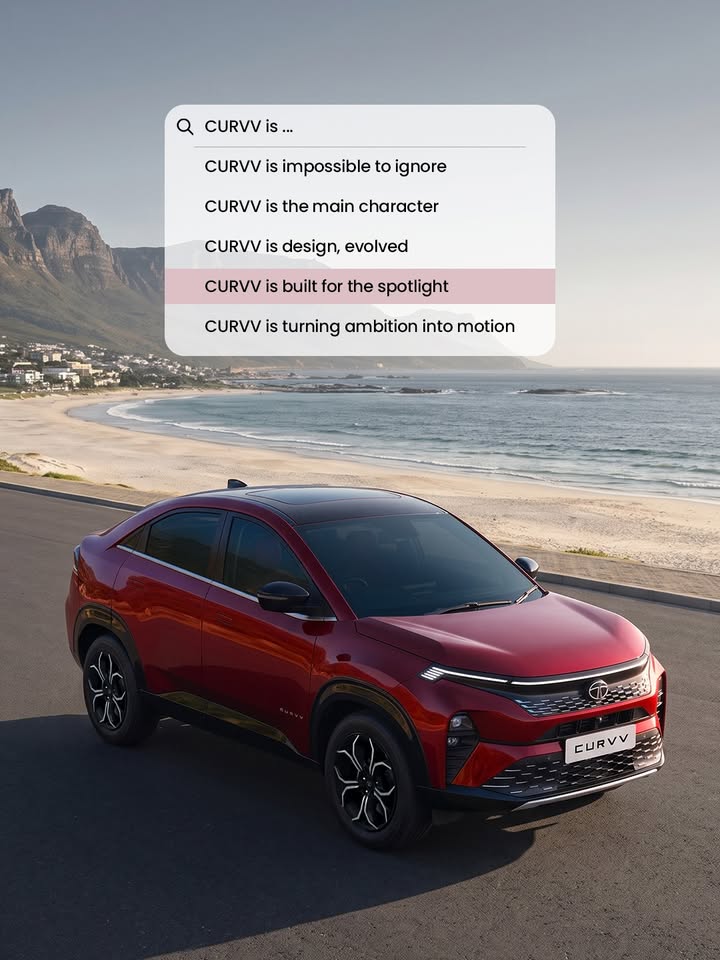 The algorithm is already recommending you to Take the CURVV. CURVVExecutive TataCURVV CURVV SUVCoupe TataMotors