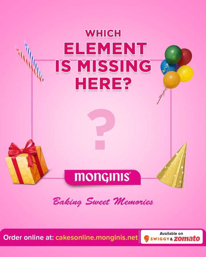  One cake, three party essentials but wait something s missing Can you crack this celebration puzzle Q ...