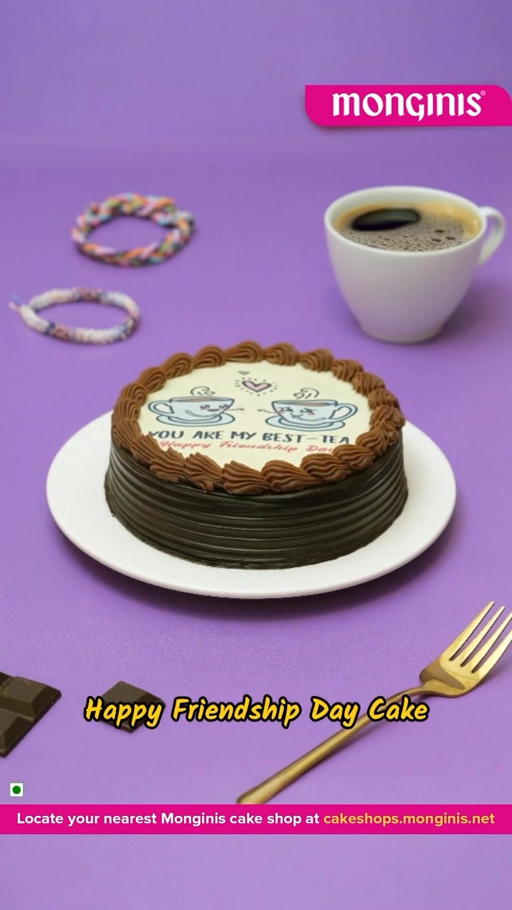 Celebrate the sweetest bond with our special Friendship Day cakes Choose from Alpine Chocolate Cream Dutch C...