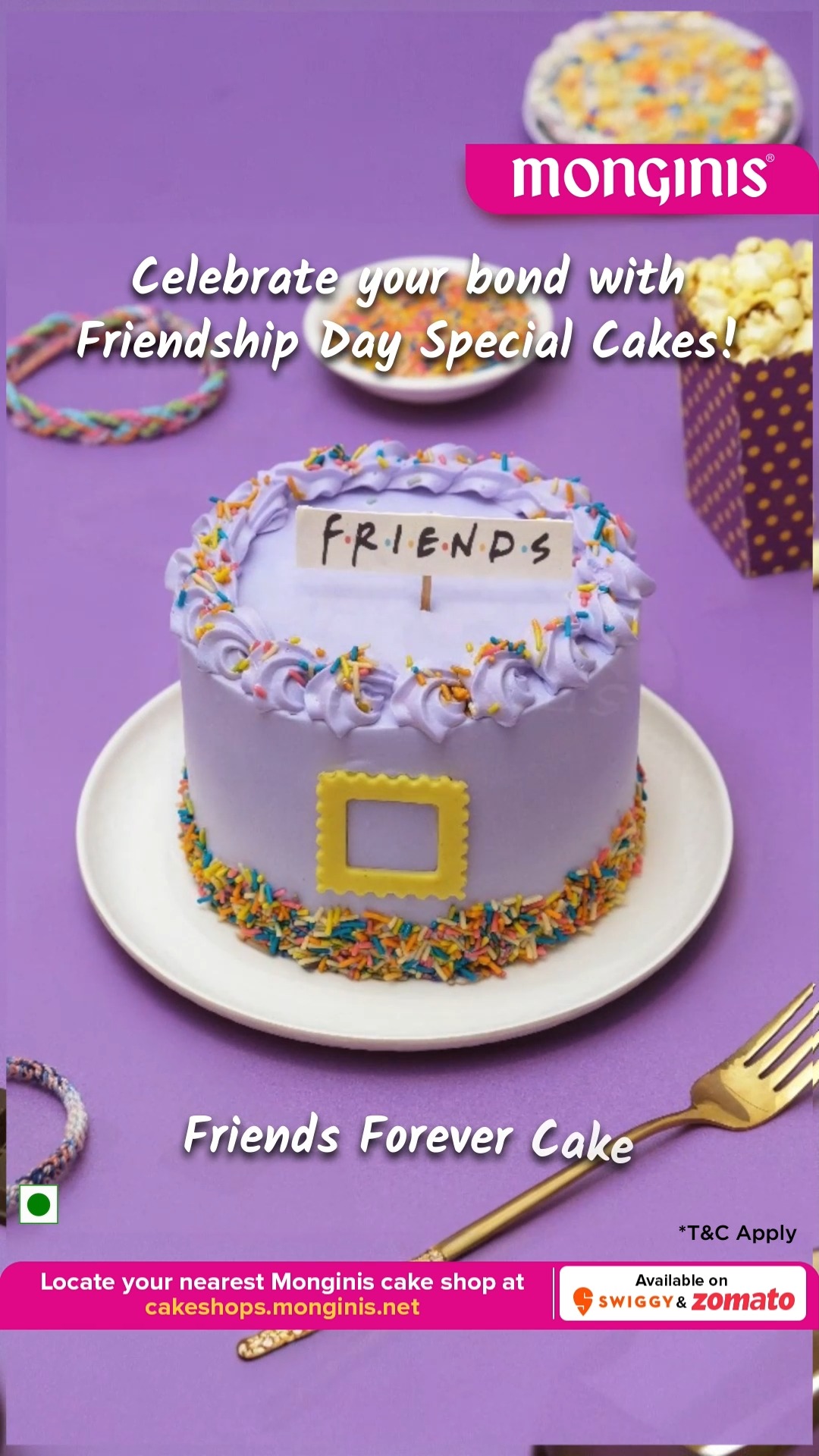 Some friends dont need words they just show up, with a smile and sometimes, with cake This Friendship Day...