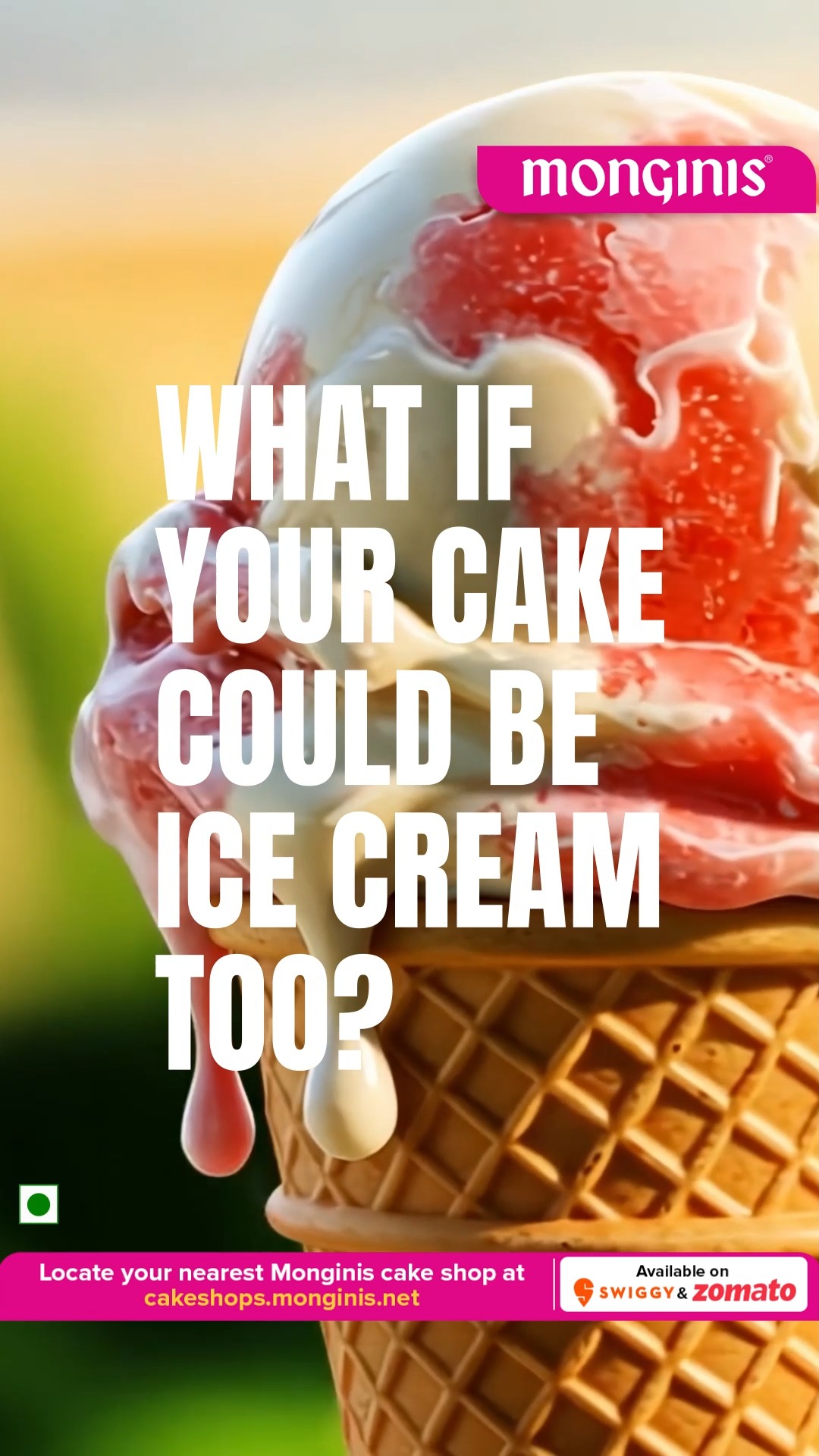 When cake meets ice cream, celebrations double in joy Visit your nearest monginis shop cakeshop.monginis