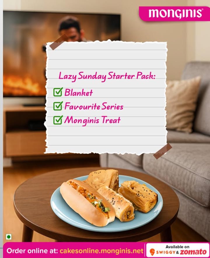 From pastries and swiss rolls to patties, croissants burgers Monginis has your lazy Sunday cravings sorted