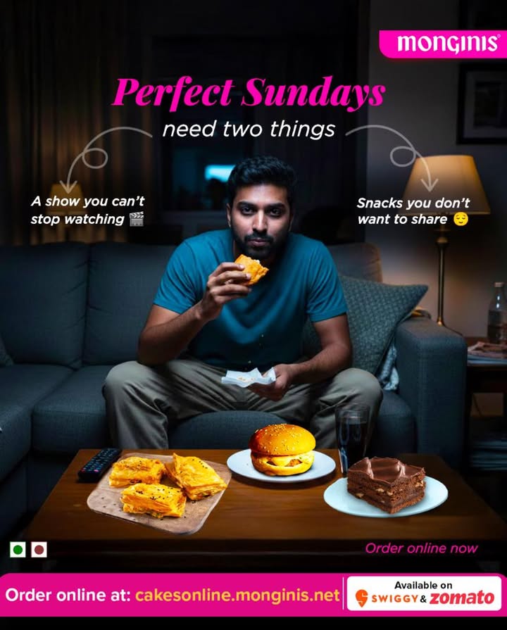 Sundays are meant for comfy corners, good shows and snacks that make you forget to share From crispy patties t...