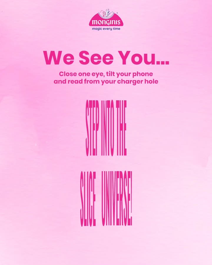 Close one eye tilt the phone Unlock a universe full of Monginis cake slices MonginisMagic trendingpostchal...