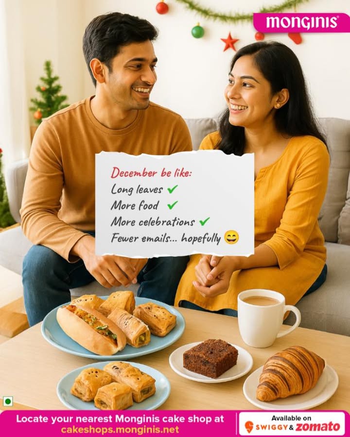 December Happiness Season And Monginis is always ready with the treats Tell us your December mood ...