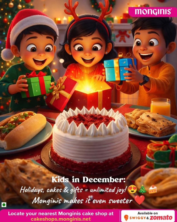 From birthday treats to festive sweets kids know Monginis is always the best part of December Share the f...