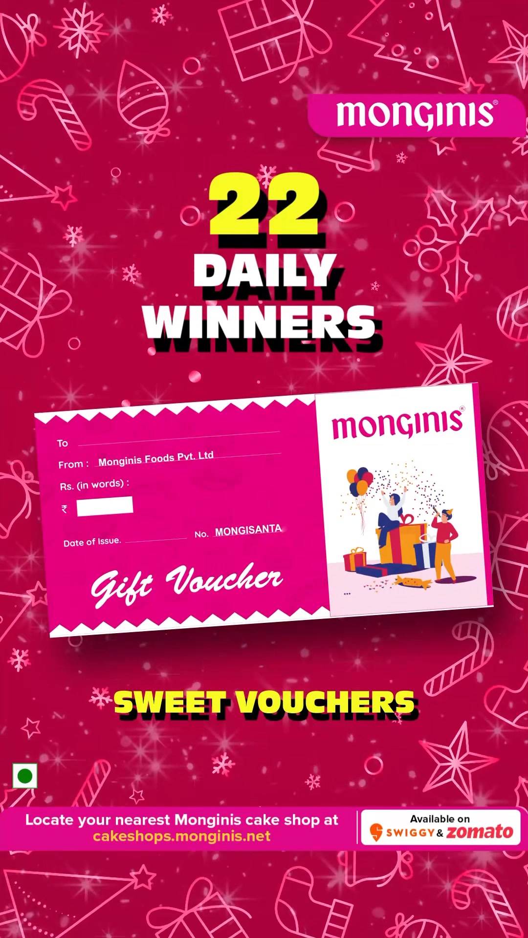 From sweet daily treats to premium weekly gifts and grand bumper prizes Mongi Santa has wrapped happine...