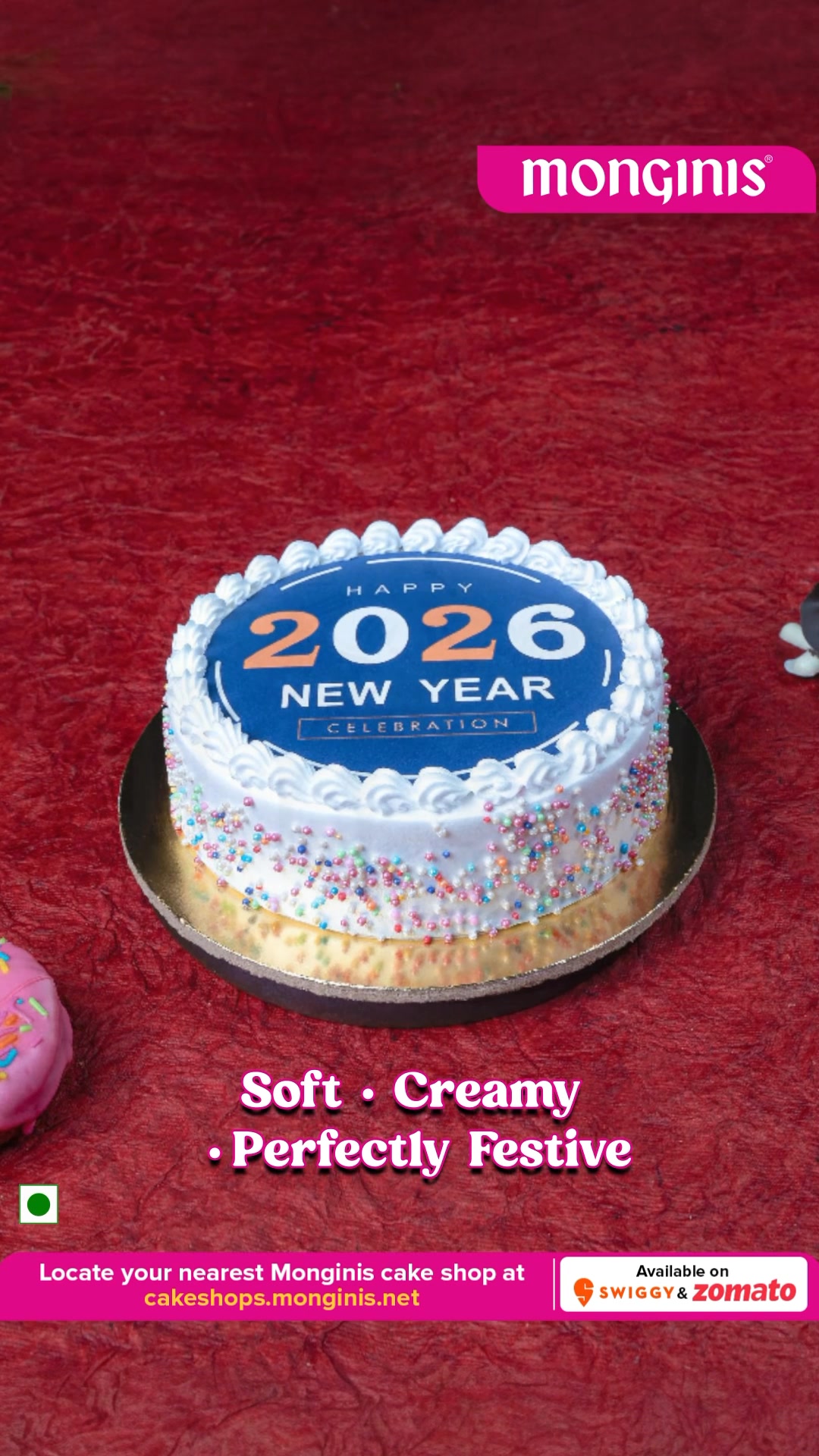 A New Year calls for a brand new celebration Introducing our Special New Year Cake, baked to make your celebrations e...