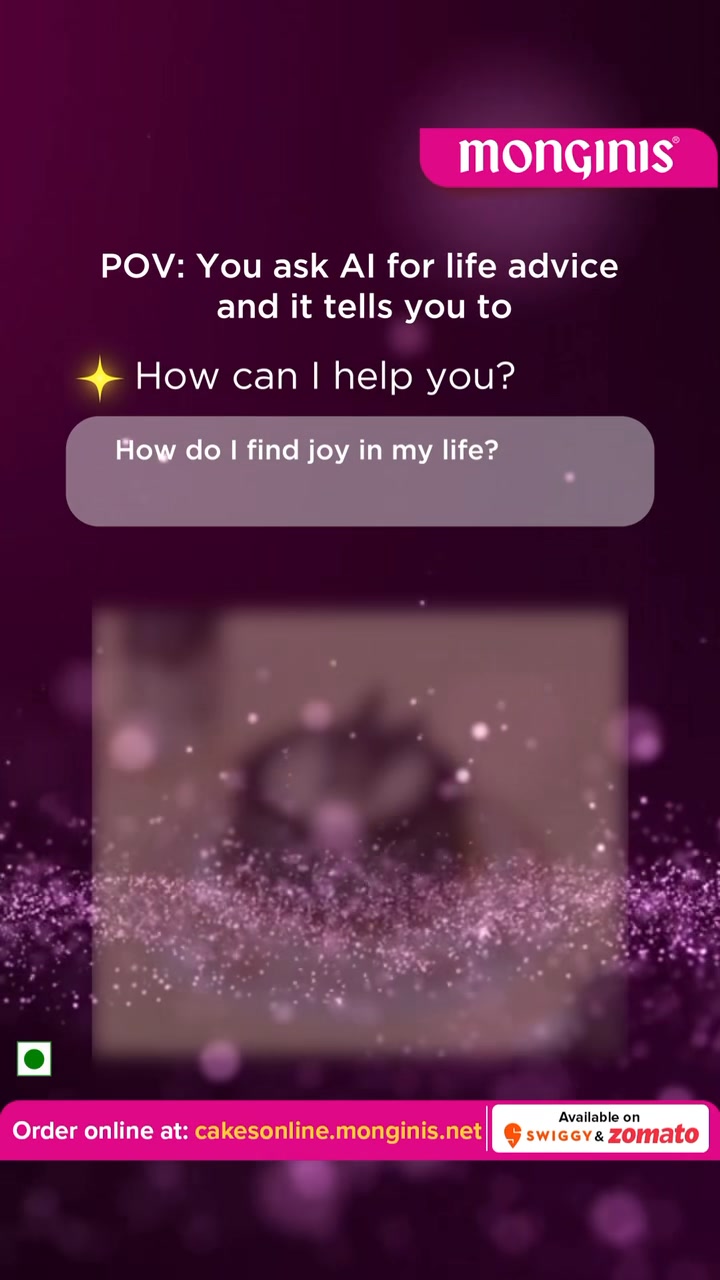 POV You asked AI for life advice and it said, celebrate more eat cake Honestly, sounds like the perfect pla...