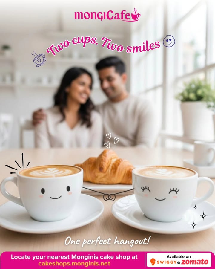 Couple goals Coffee Croissant Conversations MongiCafe is the perfect spot to share sweet moments togeth...