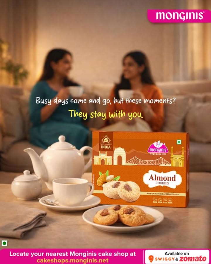 Good conversations, warm chai sweet bites Because the best moments are the ones you share