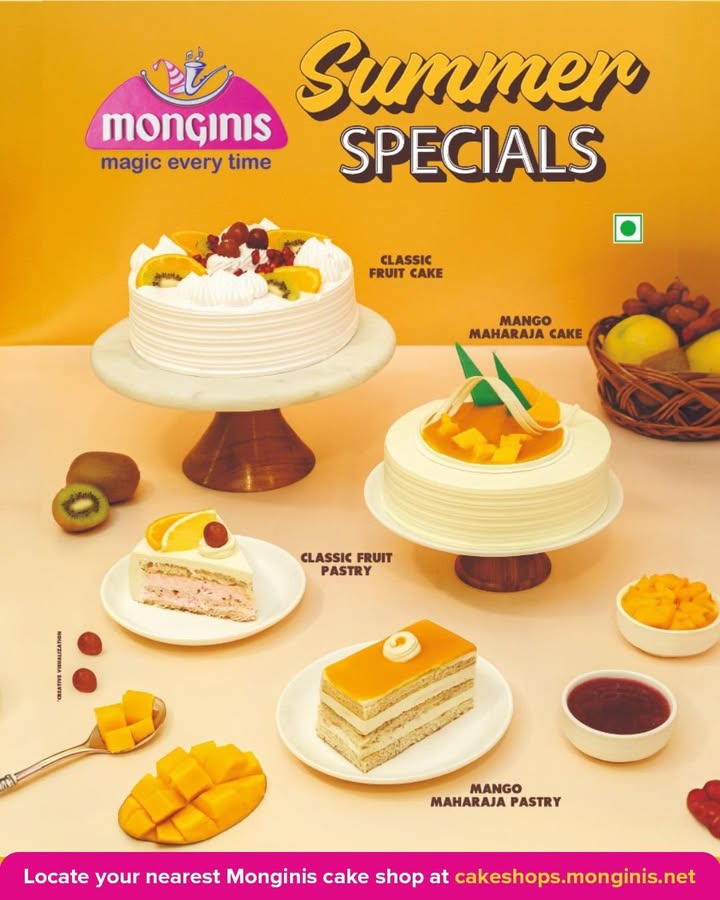 Nothing beats the taste of mangoes in summer Make your moments sweeter with Monginis Summer Specials Find your neare...