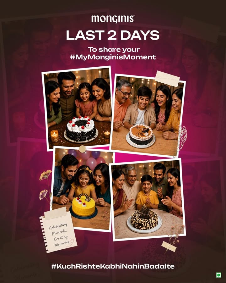 Last chance to share your sweetest family moment with Monginis Contest closes in 2 days