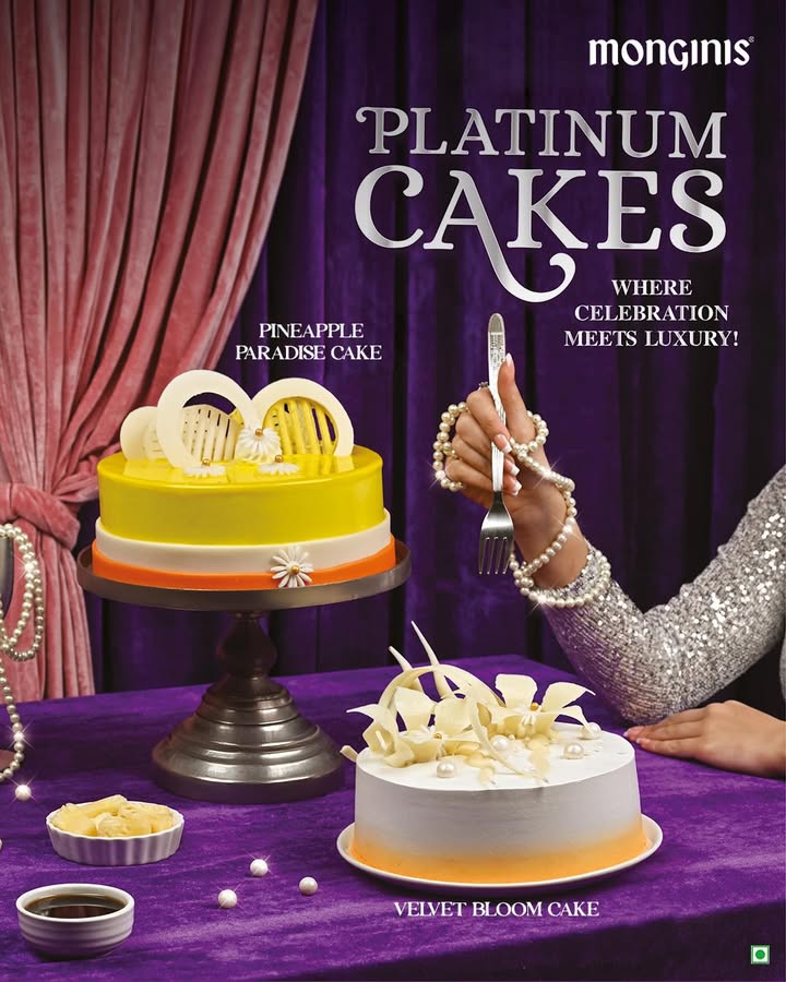 Some cakes are served. These are presented. Platinum Cakes Pineapple Paradise Velvet Vanilla Bloom