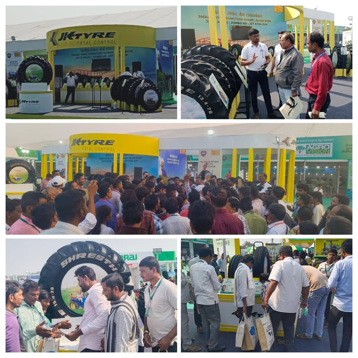 We are back at AgroVision 2025, Nagpur Heres a quick glimpse of the vibrant energy we are witnessing at the JK Tyre stall