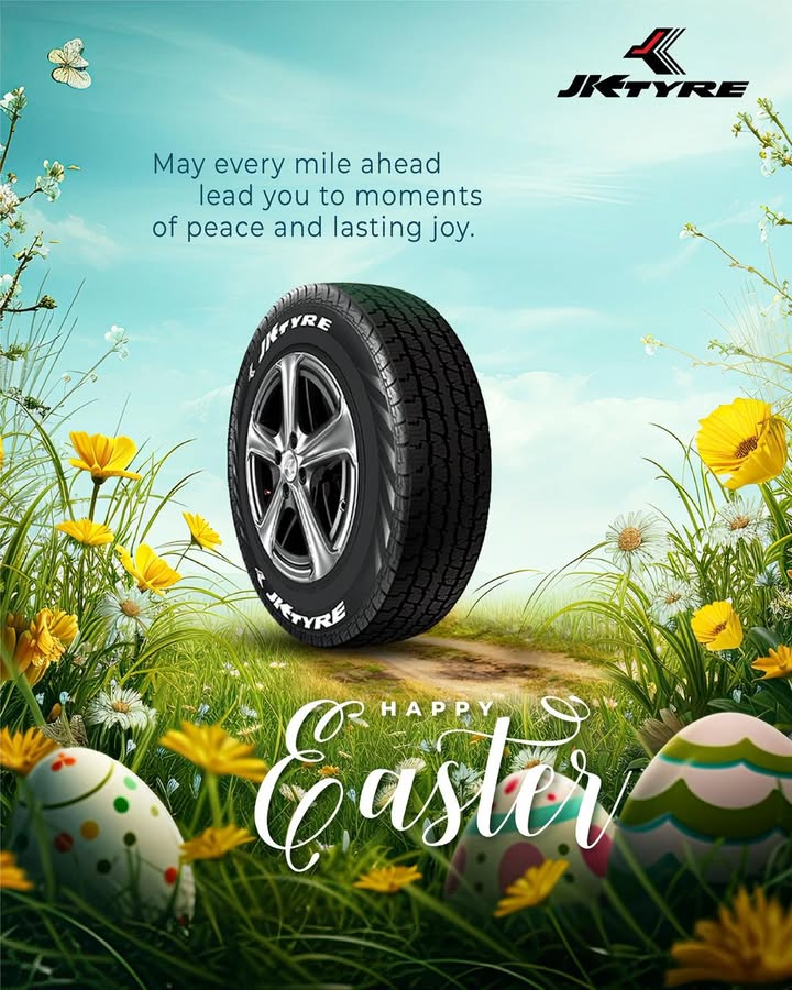 May the spirit of Easter bring you hope and happiness. Happy Easter. JKTyre TotalControl Easter