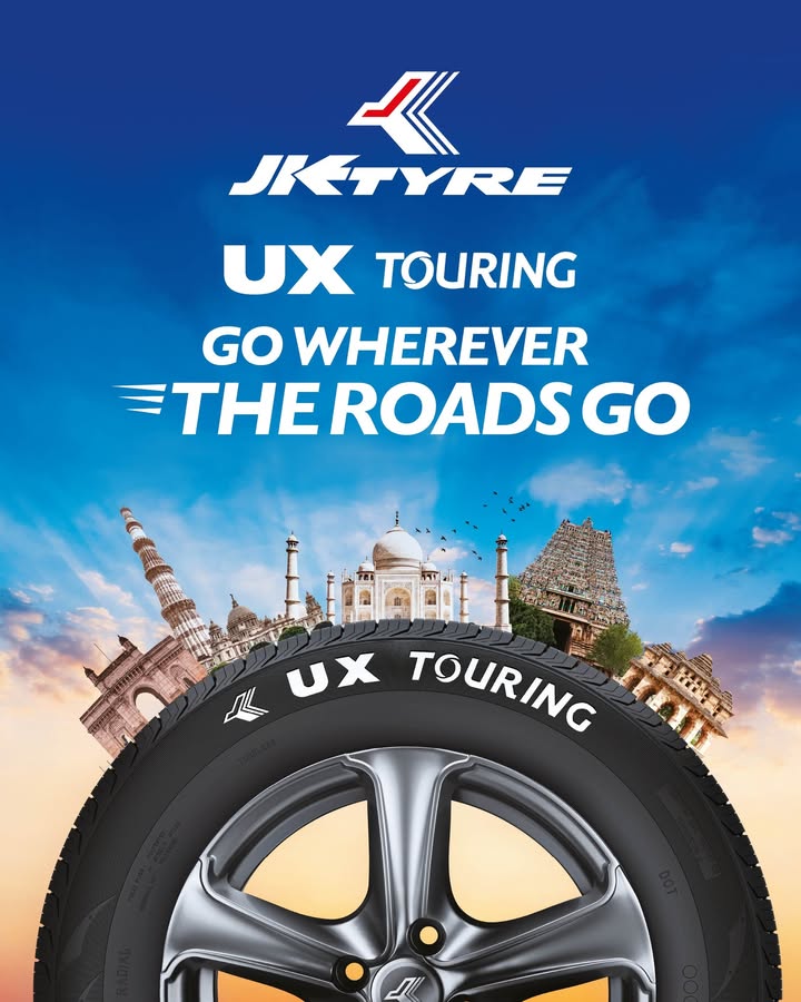 Some roads take you places. Others become part of the story. With JK Tyre UX Touring, keep exploring wherever the roads go