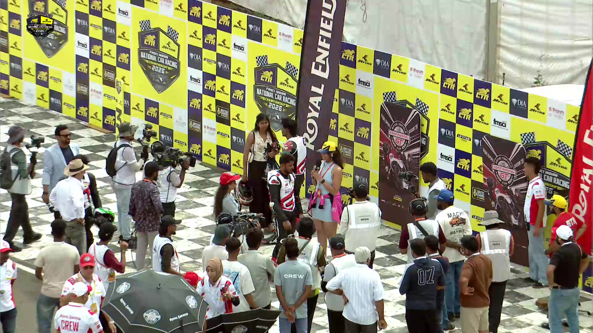 CTR JK Tyre FMSCI Indian National Car Racing Championship 2026 Round 1 Day 2