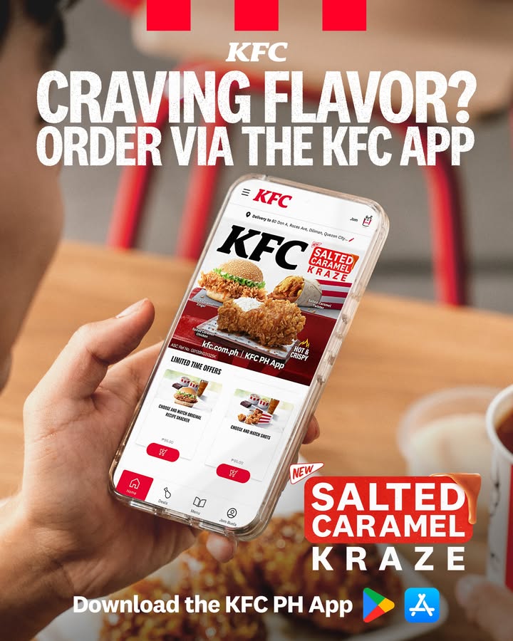 Satisfy your Salted Caramel Kraze cravings in a few taps. Order now via the KFC App 