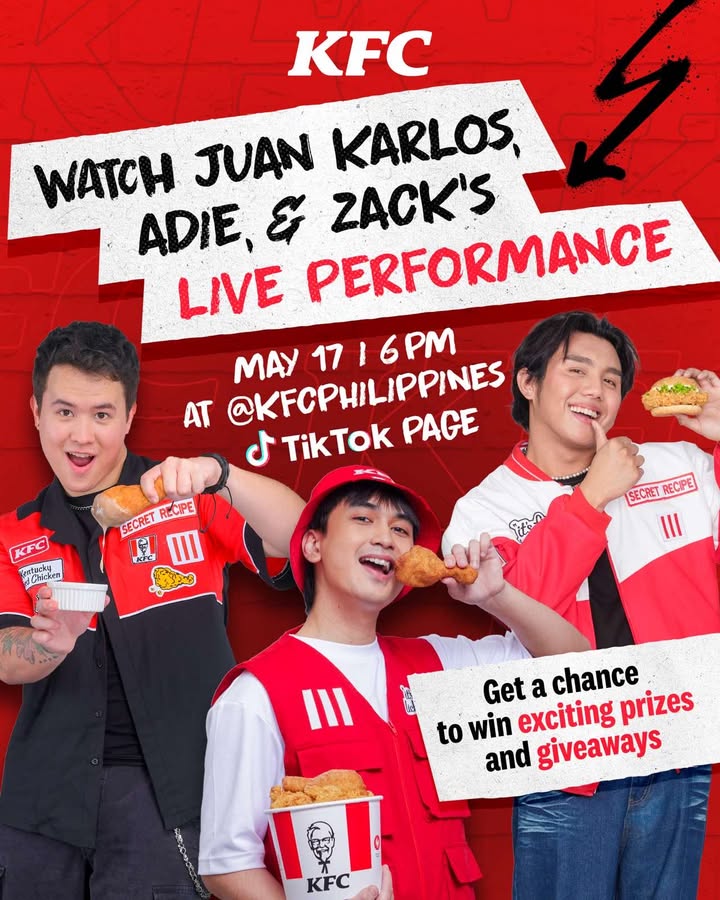 juan karlos, Adie, and Zack Tabudlo are serving up an unmatched performance LIVE on TikTok Hear their hits, chat with ...