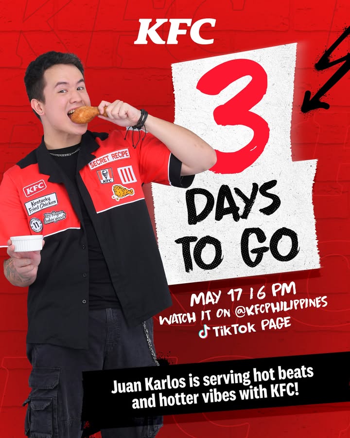 Just 3 days to go until the KFC Unmatched Livestream Catch all the fun, flavor, and surprises this May 17 at 6PM ...