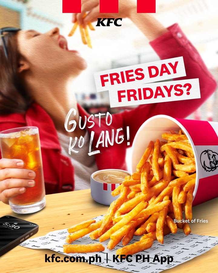 You dont need a holiday to make your own traditions. Lets turn Fridays into your Fries Day cos GustoKoLang 