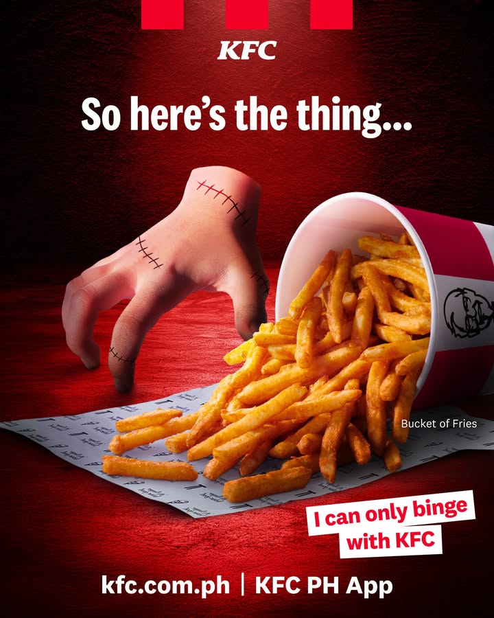 Its like my hands have a mind of their own when KFC is nearby Fuel your binge watches with a bucket of fries from the ...