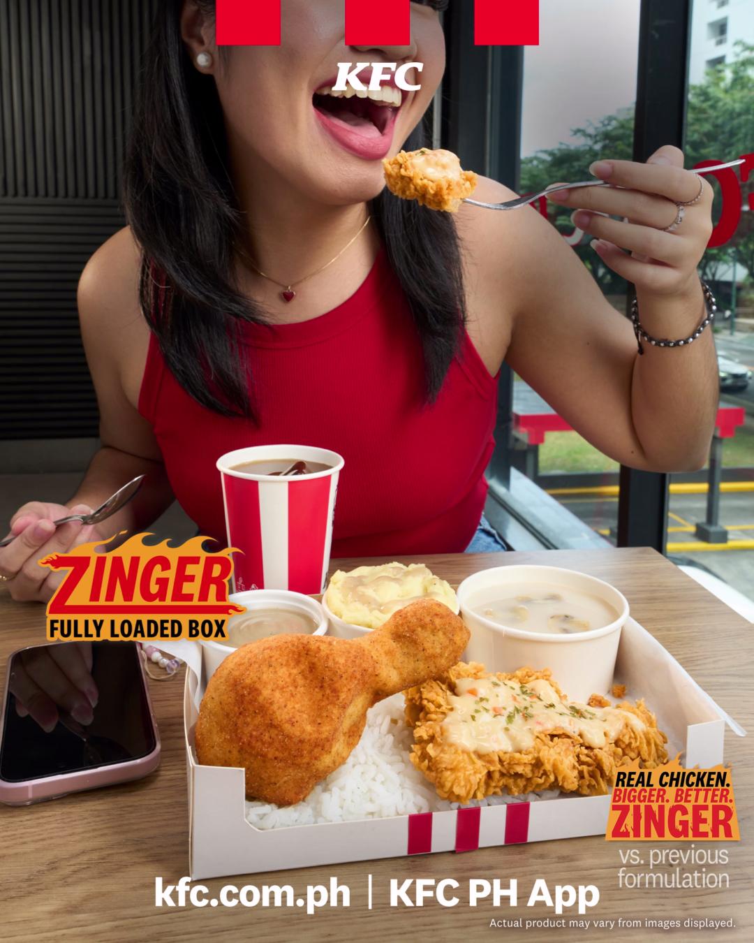 Craving something heavy and packed with all your faves KFC Zinger Steak Fully Loaded Box is just what you need.