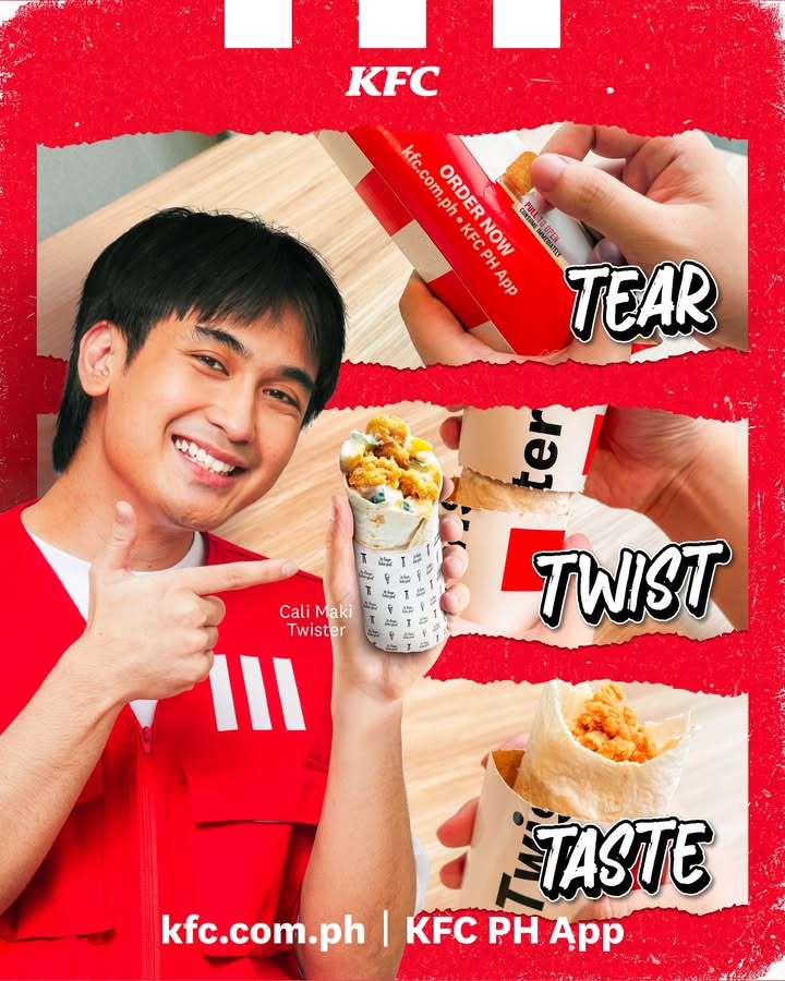Adies here to help show you how best to enjoy your KFC Cali Maki Twister 