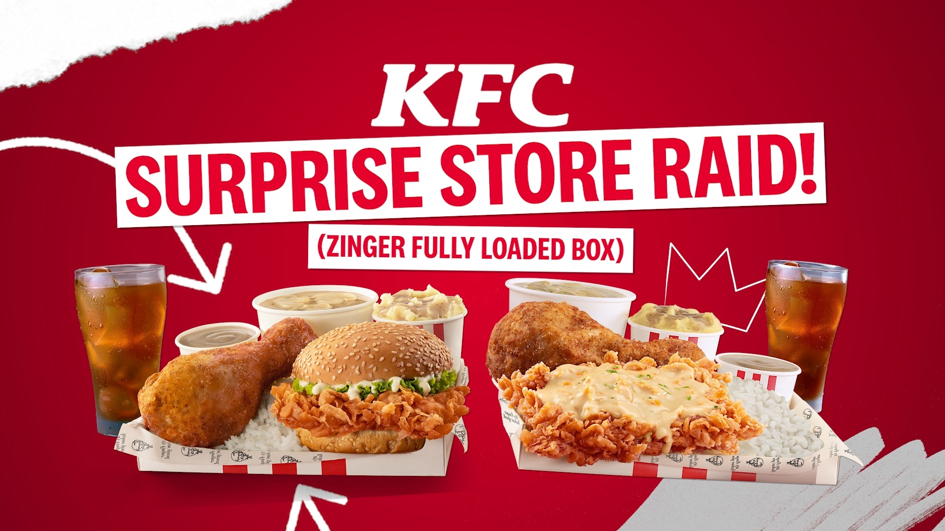 We went to select KFC stores to surprise and reward customers who ordered ZingerFullyLoadedBox Drop by the closest K...