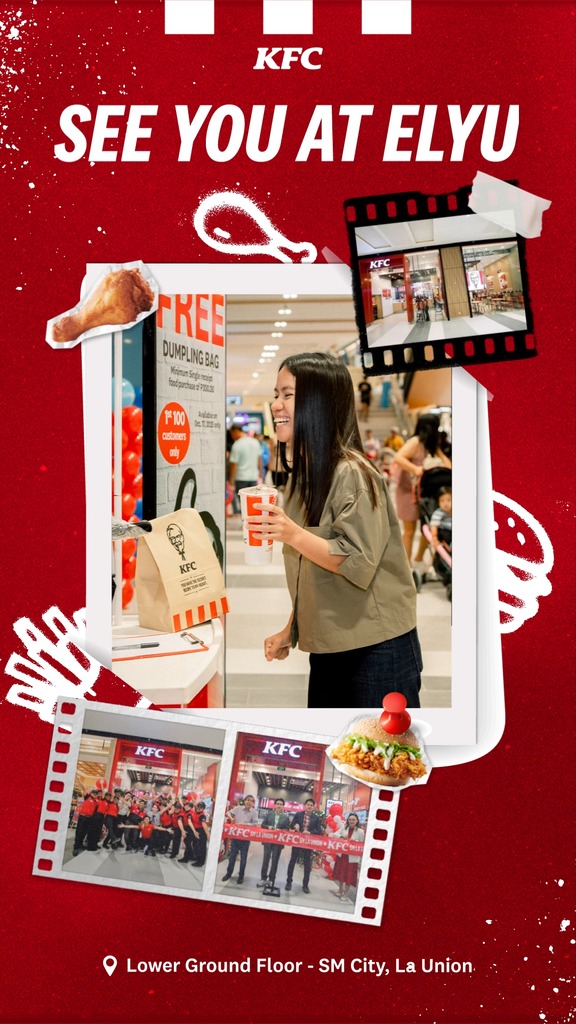 Every beach day just got hotter at Elyu Get your hot and crispy chicken at KFC SM La Union now open at Lower Ground Flo...