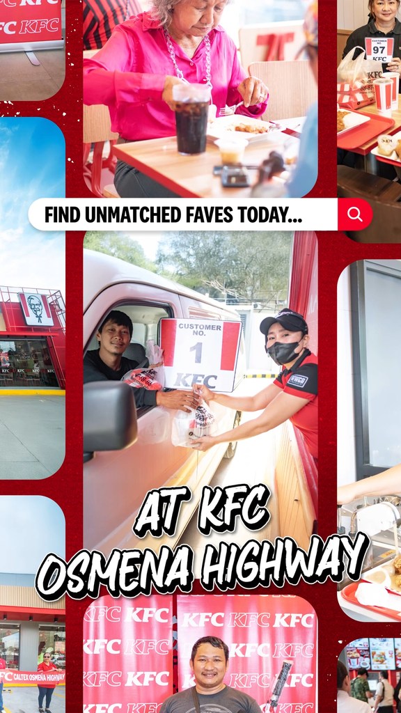 Get to your cravings faster because your KFC favorites are now here at Osmena Highway Taste unmatched flavors when you visi...