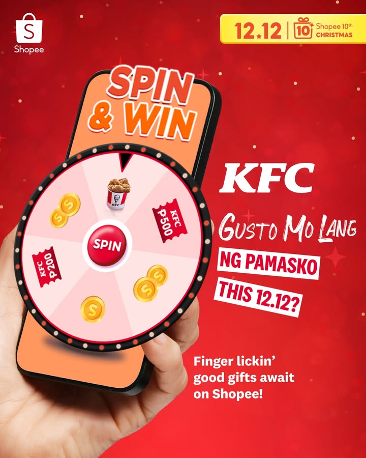  TIS THE SZN TO SPIN WIN Open your Shopee app now or tap here https shopee