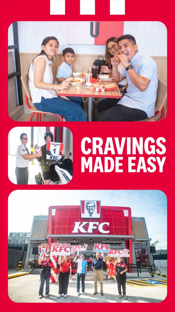 Nothing comes close to the view of seeing your cravings being served to you at our newest KFC store along the scenic Marilaq...