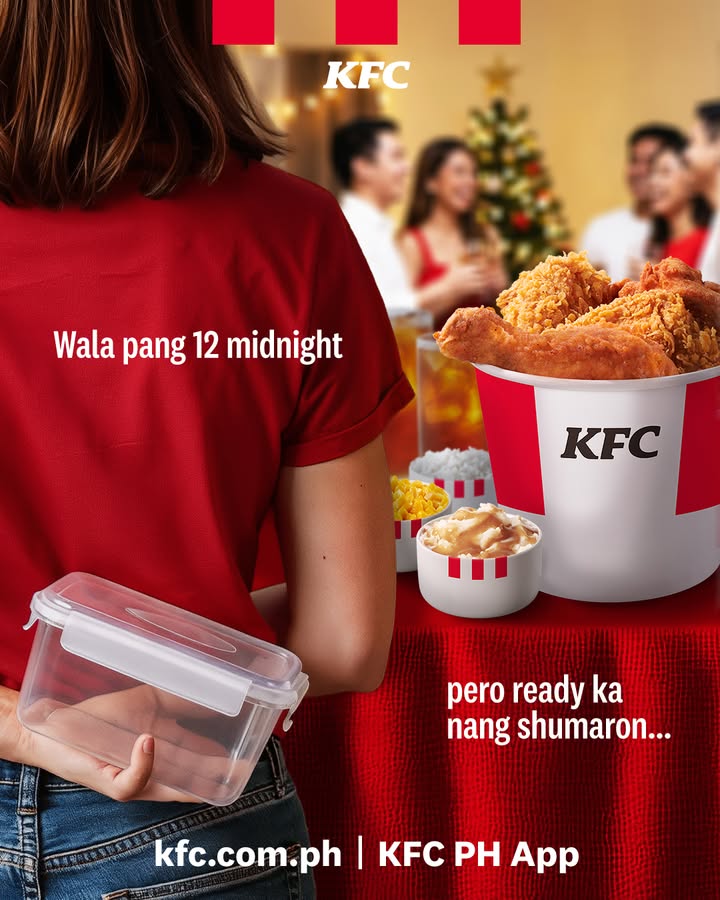 Welcoming Christmas the right way Gawing unmatched ang mga Noche Buena handaan with a bucket of KFC 