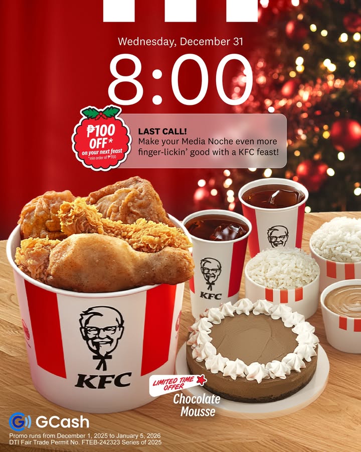  THIS IS YOUR SIGN to order a KFC feast for tonights Media Noche End 2025 strong and welcome 2026 with finger li...