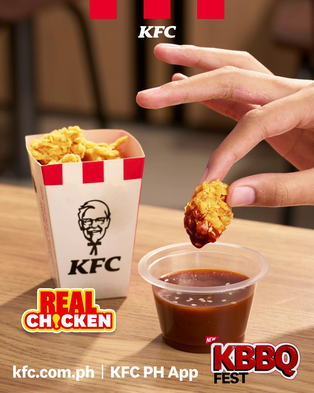 Your fave KFC Regular Shots, now made smokey and sweet with our NEW KBBQ Dip. Get yours today 